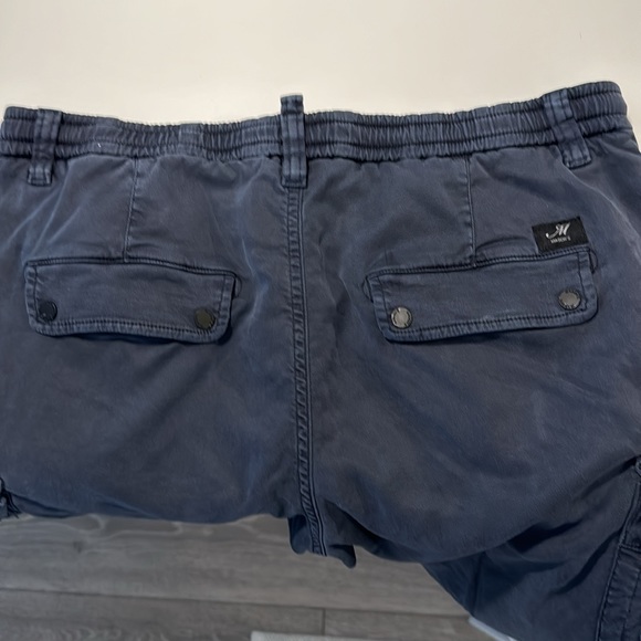 Mason’s cropped cargo pants in blue with orange lace belt - Picture 13 of 13